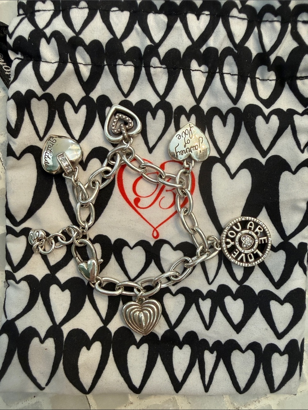 Brighton Power of Pink Charm Bracelet with Pouch - Picture 3 of 3